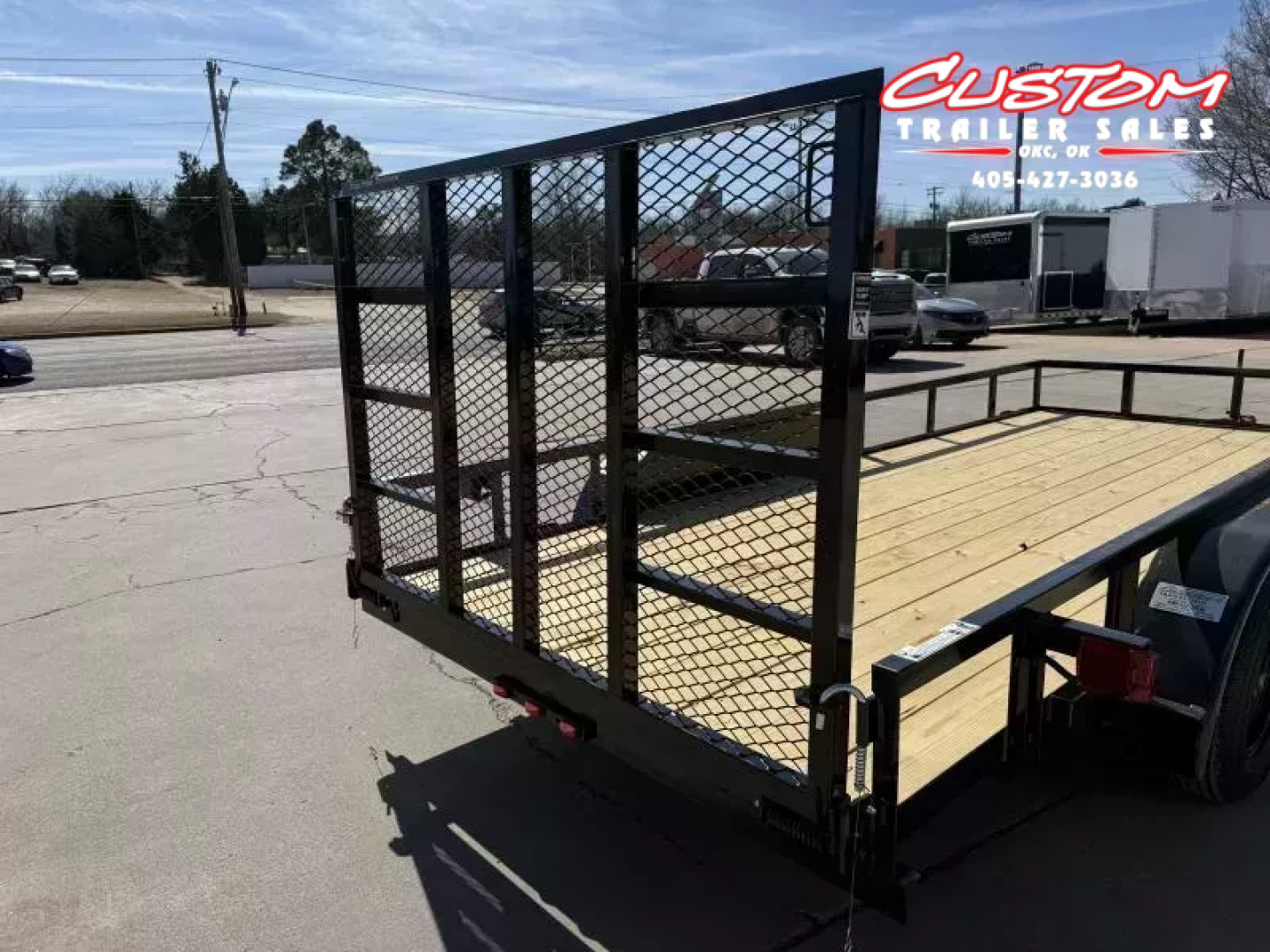 New #258494 2026 TOP HAT LDX 16 X 77 TANDEM AXLE SQUARE TUBE TOP 7K UTILITY TRAILER