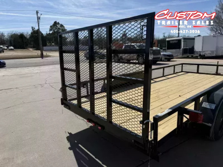 New #258494 2026 TOP HAT LDX 16 X 77 TANDEM AXLE SQUARE TUBE TOP 7K UTILITY TRAILER