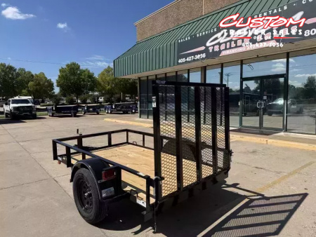 New #258590 2026 TOP HAT DJX 5 X 8 SINGLE AXLE ANGLE TOP 3.5K UTILITY W/ 48" RAMP GATE