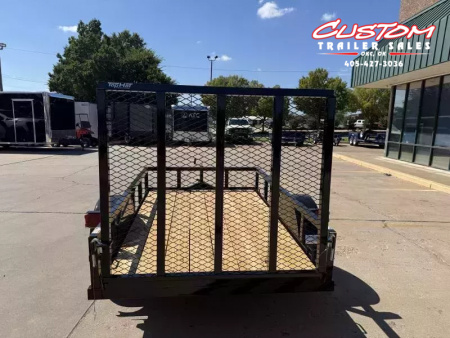 New #258590 2026 TOP HAT DJX 5 X 8 SINGLE AXLE ANGLE TOP 3.5K UTILITY W/ 48" RAMP GATE