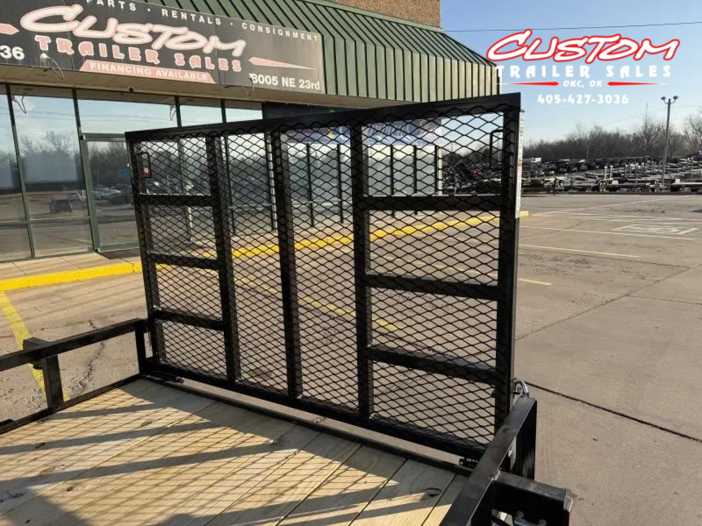 New #258658 2026 TOP HAT DSA 12 X 77 SINGLE AXLE ANGLE TOP 3.5K UTILITY W/ RAMP GATE