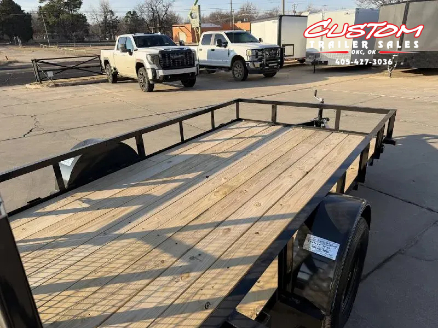 New #258658 2026 TOP HAT DSA 12 X 77 SINGLE AXLE ANGLE TOP 3.5K UTILITY W/ RAMP GATE