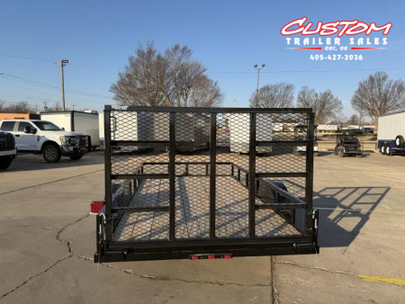 New #258658 2026 TOP HAT DSA 12 X 77 SINGLE AXLE ANGLE TOP 3.5K UTILITY W/ RAMP GATE