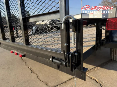 New #258658 2026 TOP HAT DSA 12 X 77 SINGLE AXLE ANGLE TOP 3.5K UTILITY W/ RAMP GATE