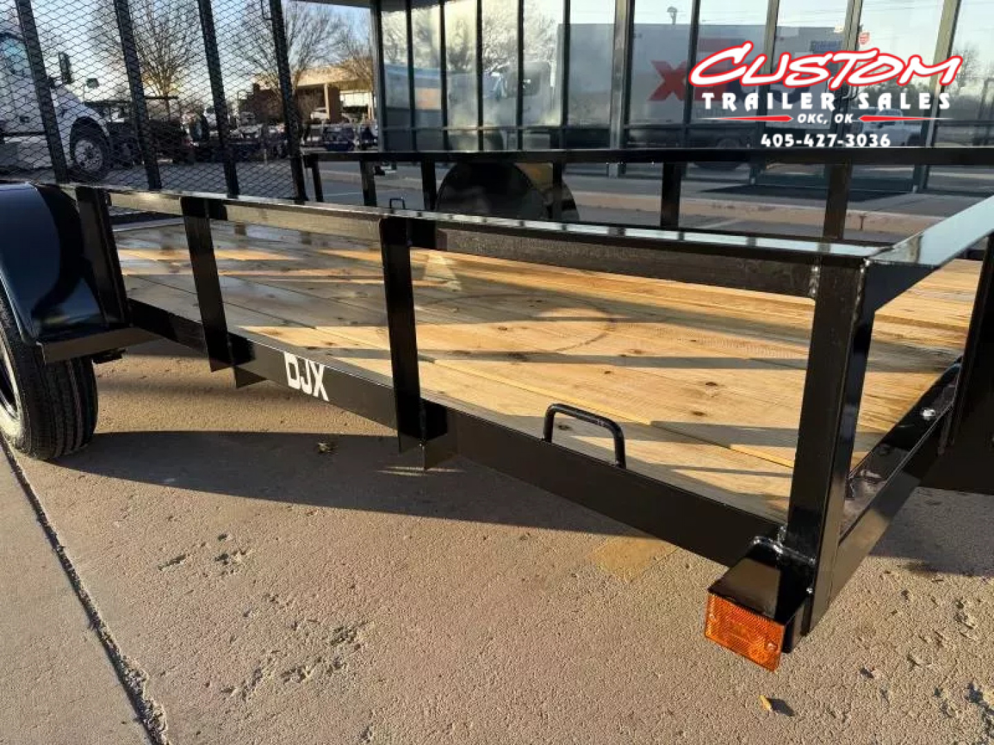 New #258736 2026 TOP HAT DJX 6 X 12 SINGLE AXLE ANGLE TOP 3.5K UTILITY W/ 48" RAMP GATE