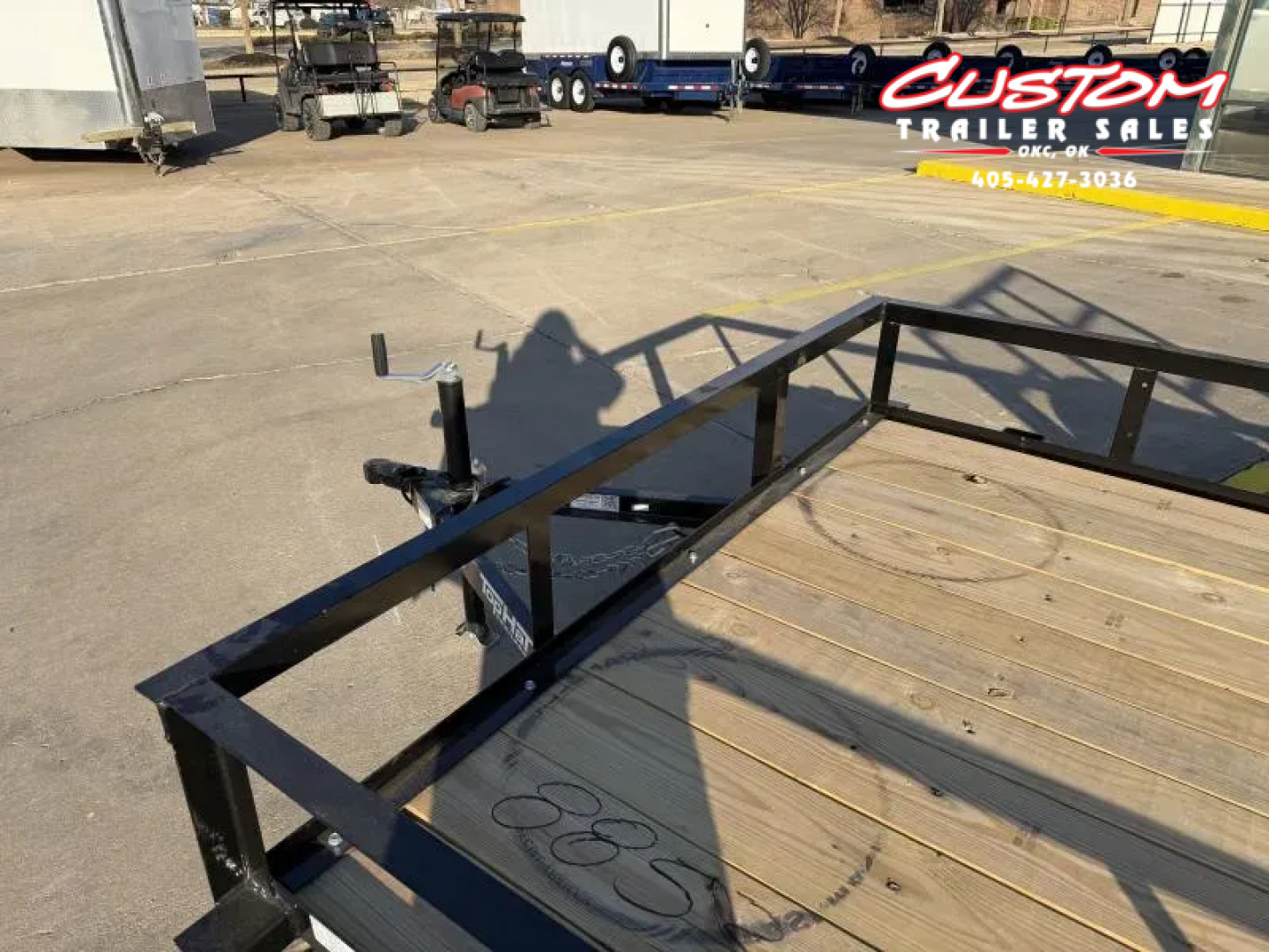 New #258853 2026 TOP HAT DSA 10 X 77 SINGLE AXLE ANGLE TOP 3.5K UTILITY W/ RAMP GATE