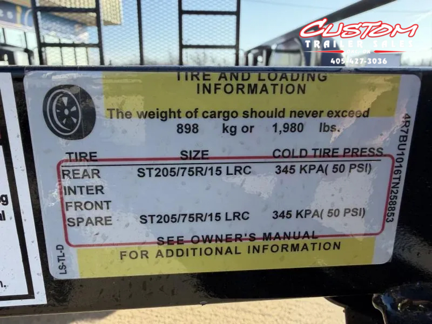 New #258853 2026 TOP HAT DSA 10 X 77 SINGLE AXLE ANGLE TOP 3.5K UTILITY W/ RAMP GATE