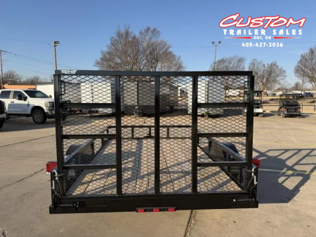 New #258853 2026 TOP HAT DSA 10 X 77 SINGLE AXLE ANGLE TOP 3.5K UTILITY W/ RAMP GATE