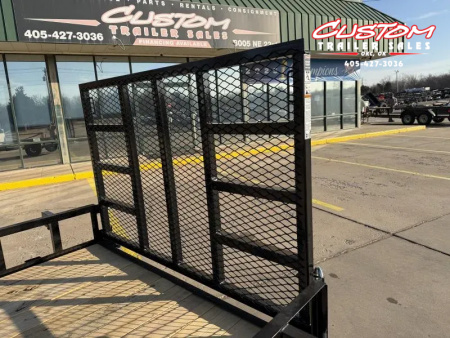 New #258853 2026 TOP HAT DSA 10 X 77 SINGLE AXLE ANGLE TOP 3.5K UTILITY W/ RAMP GATE