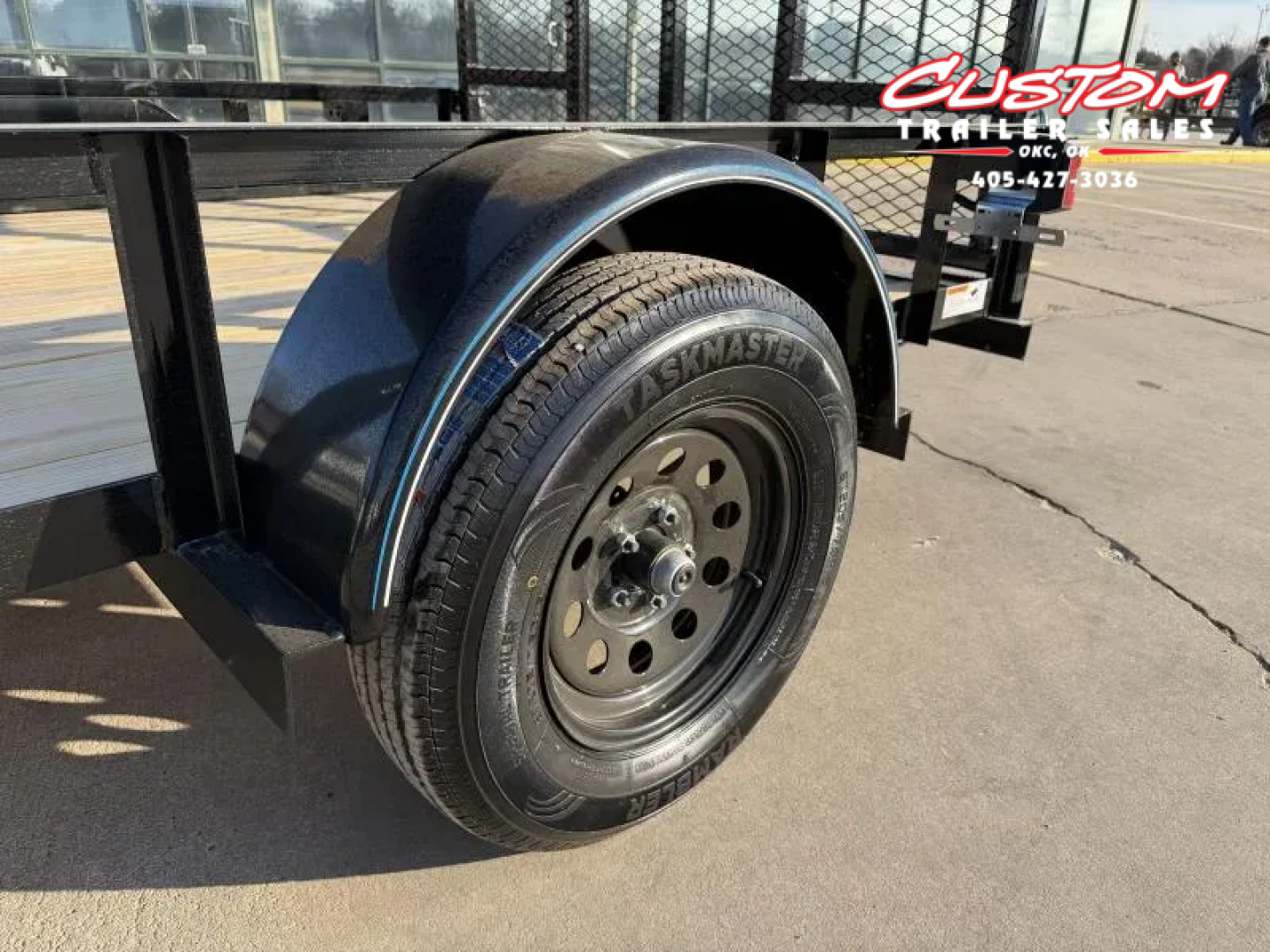 New #258854 2026 TOP HAT DSA 10 X 77 SINGLE AXLE ANGLE TOP 3.5K UTILITY W/ RAMP GATE