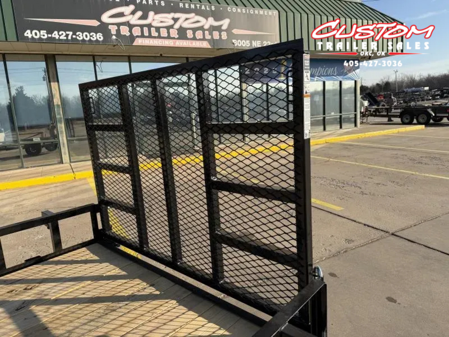 New #258854 2026 TOP HAT DSA 10 X 77 SINGLE AXLE ANGLE TOP 3.5K UTILITY W/ RAMP GATE