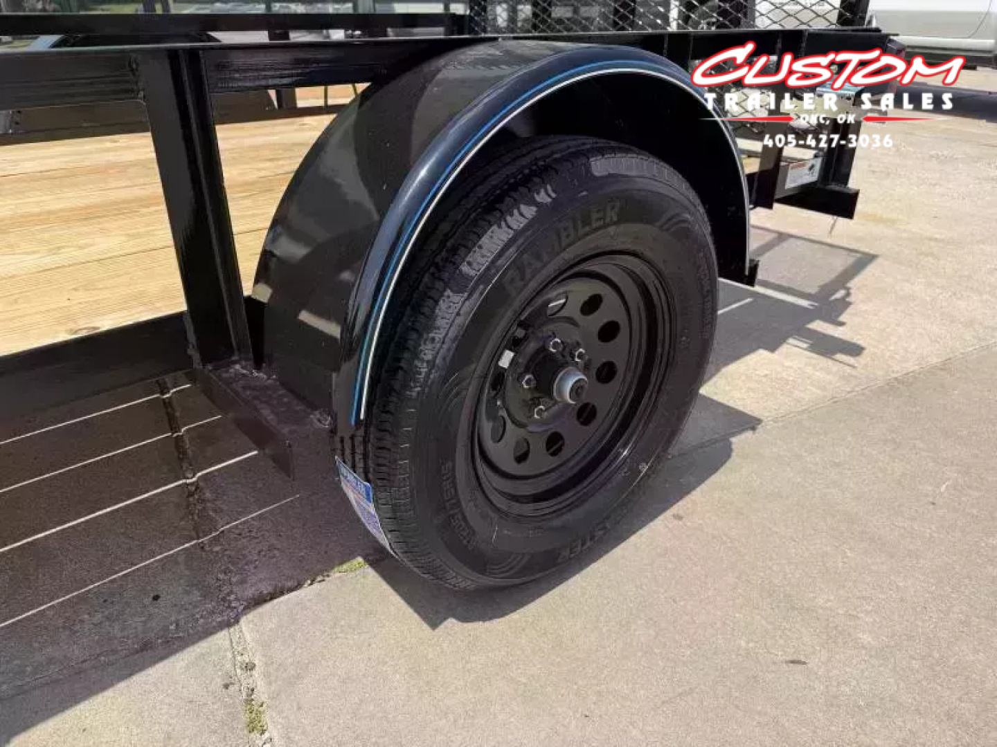 New #259174 2026 TOP HAT DJX 5 X 10 SINGLE AXLE ANGLE TOP 3.5K UTILITY W/ 48" RAMP GATE