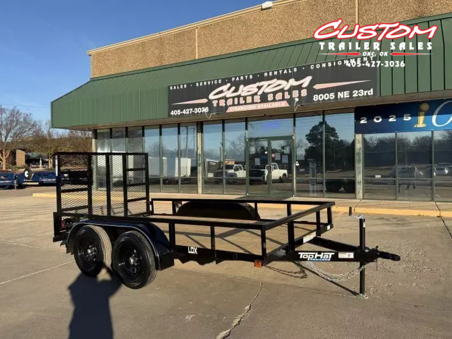 New #259694 2026 TOP HAT LDX 12 X 77 SQUARE TUBE TOP 7K UTILITY W/ RAMP GATE