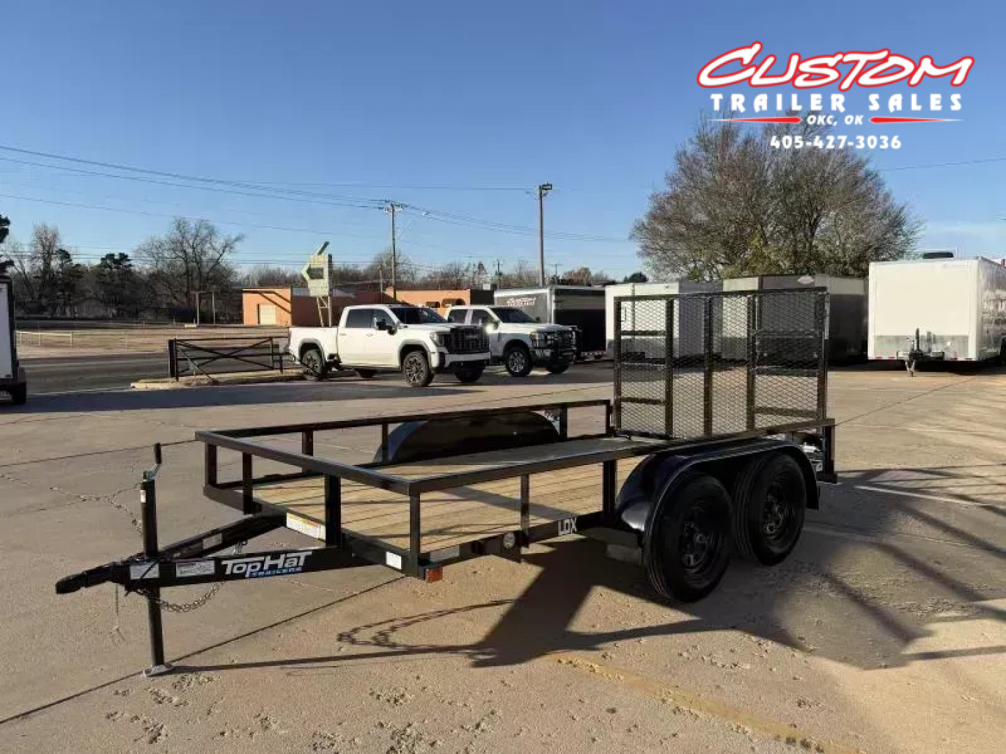 New #259760 2026 TOP HAT LDX 12 X 77 SQUARE TUBE TOP 7K UTILITY W/ RAMP GATE