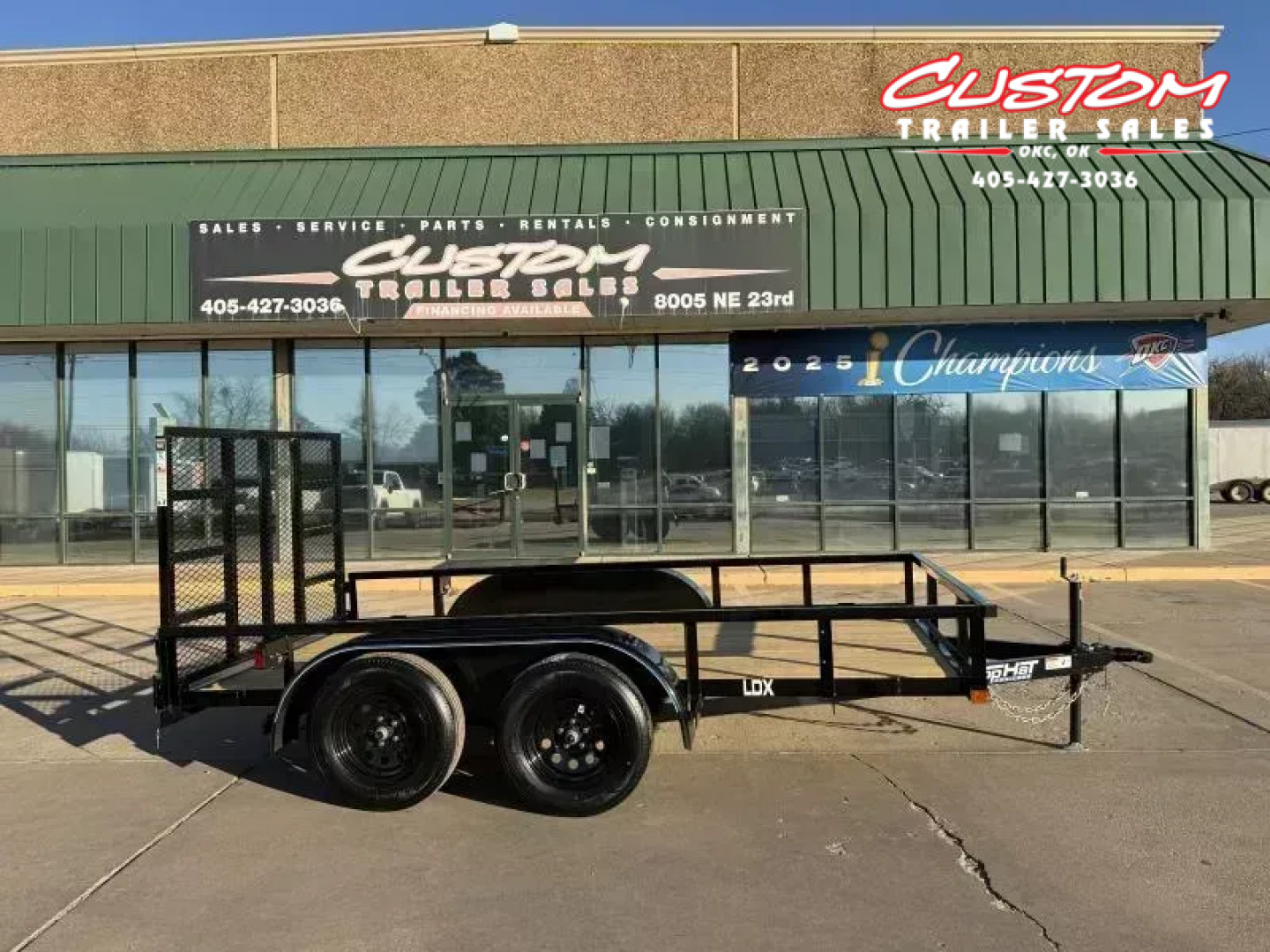 New #259760 2026 TOP HAT LDX 12 X 77 SQUARE TUBE TOP 7K UTILITY W/ RAMP GATE