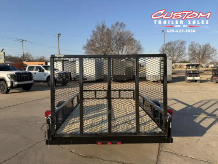 New #260577 2026 TOP HAT DJX 6 X 10 SINGLE AXLE ANGLE TOP 3.5K UTILITY W/ 48" RAMP GATE