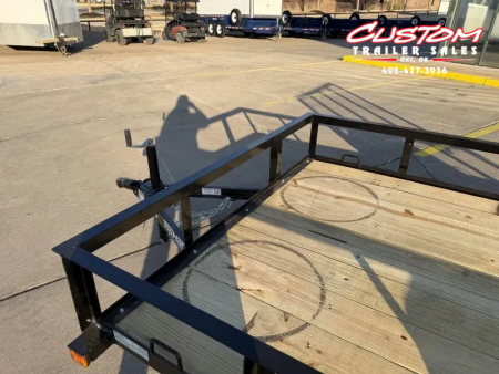 New #260913 2026 TOP HAT DJX 6 X 10 SINGLE AXLE ANGLE TOP 3.5K UTILITY W/ 48" RAMP GATE