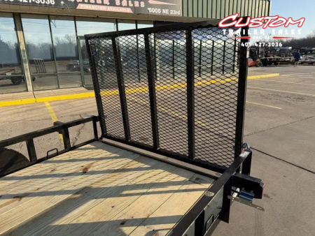 New #260913 2026 TOP HAT DJX 6 X 10 SINGLE AXLE ANGLE TOP 3.5K UTILITY W/ 48" RAMP GATE