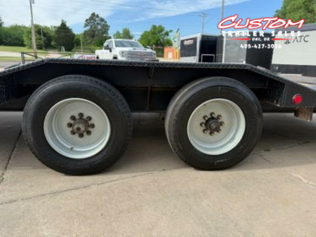 Used #317165 USED 2020 PJ TRAILERS H7 24 X 102 TANDEM AXLE SUPER SINGLE 20K GOOSENECK EQUIPMENT TRAILER