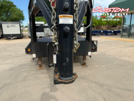 Used #317165 USED 2020 PJ TRAILERS H7 24 X 102 TANDEM AXLE SUPER SINGLE 20K GOOSENECK EQUIPMENT TRAILER