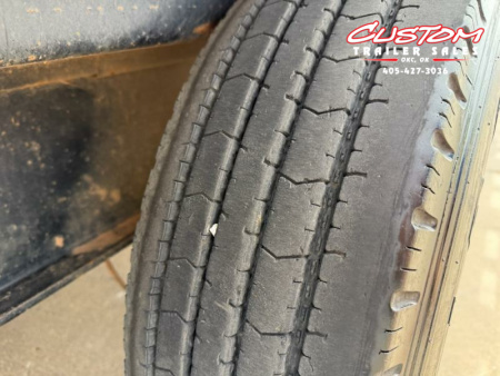 Used #317165 USED 2020 PJ TRAILERS H7 24 X 102 TANDEM AXLE SUPER SINGLE 20K GOOSENECK EQUIPMENT TRAILER