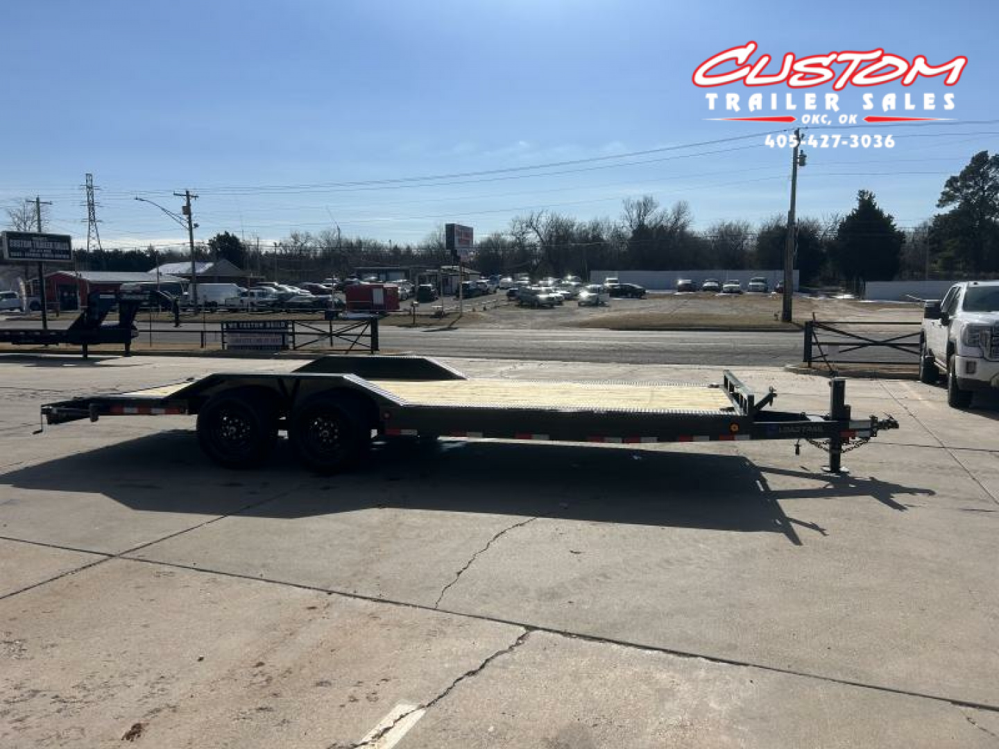 New #346196 2025 LOAD TRAIL CH 22 X 102 TANDEM AXLE 14K EQUIPMENT HAULER W/ SLIDE IN RAMPS