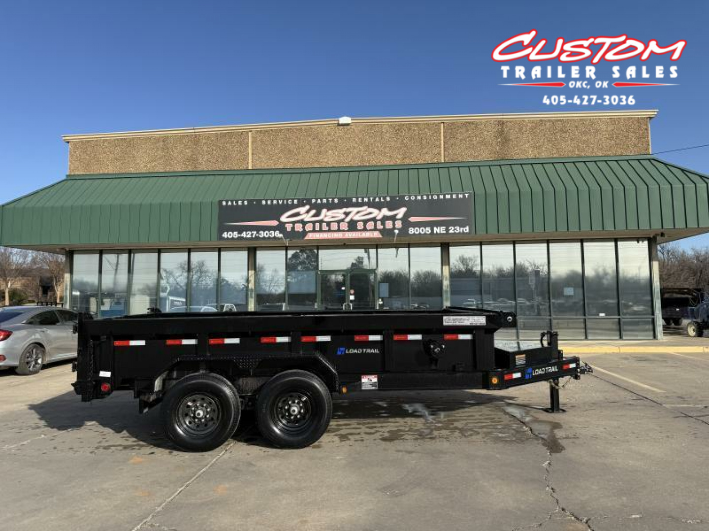 New #353197 2025 LOAD TRAIL DL 14 X 83 TANDEM AXLE LOW PRO 14K BUMPER PULL DUMP W/ 2' SIDES