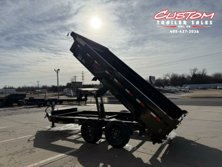 New #353197 2025 LOAD TRAIL DL 14 X 83 TANDEM AXLE LOW PRO 14K BUMPER PULL DUMP W/ 2' SIDES