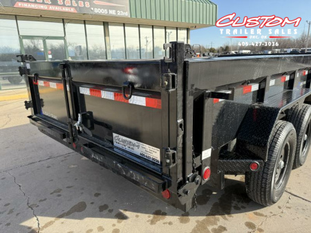 New #353197 2025 LOAD TRAIL DL 14 X 83 TANDEM AXLE LOW PRO 14K BUMPER PULL DUMP W/ 2' SIDES