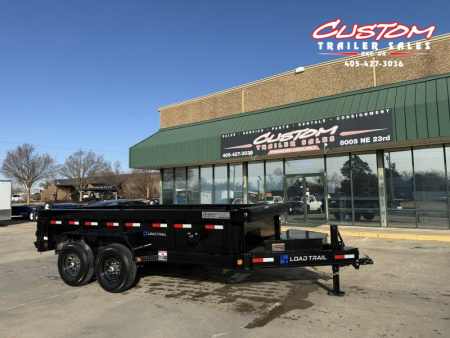 New #353197 2025 LOAD TRAIL DL 14 X 83 TANDEM AXLE LOW PRO 14K BUMPER PULL DUMP W/ 2' SIDES