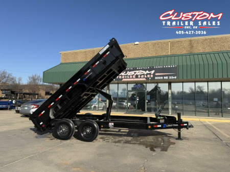 New #353601 2025 LOAD TRAIL DL 14 X 83 TANDEM AXLE LOW PRO 14K BUMPER PULL DUMP W/ 2' SIDES