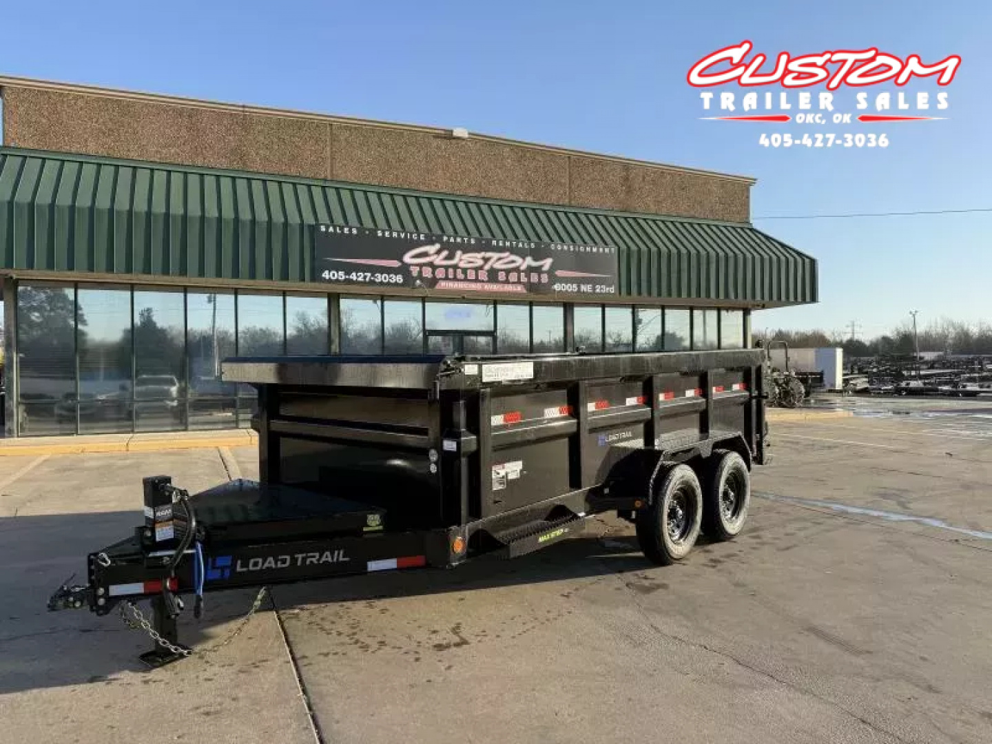 New #355561 2025 LOAD TRAIL DL 14 X 83 TANDEM AXLE LOW PRO 14K BUMPER PULL DUMP W/ 3' SIDES