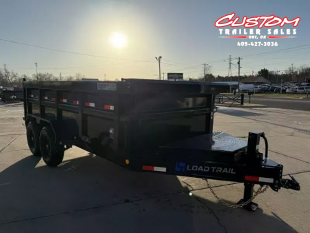 New #355561 2025 LOAD TRAIL DL 14 X 83 TANDEM AXLE LOW PRO 14K BUMPER PULL DUMP W/ 3' SIDES