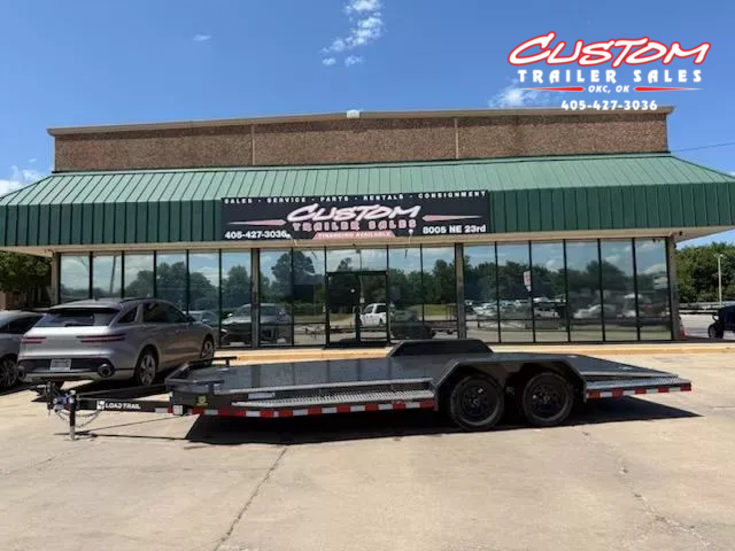 New #360072 2025 LOAD TRAIL CZ 20 X 83 TANDEM AXLE 7K STEEL FLOOR CAR HAULER W/ ALUMINUM TRIM PACKAGE