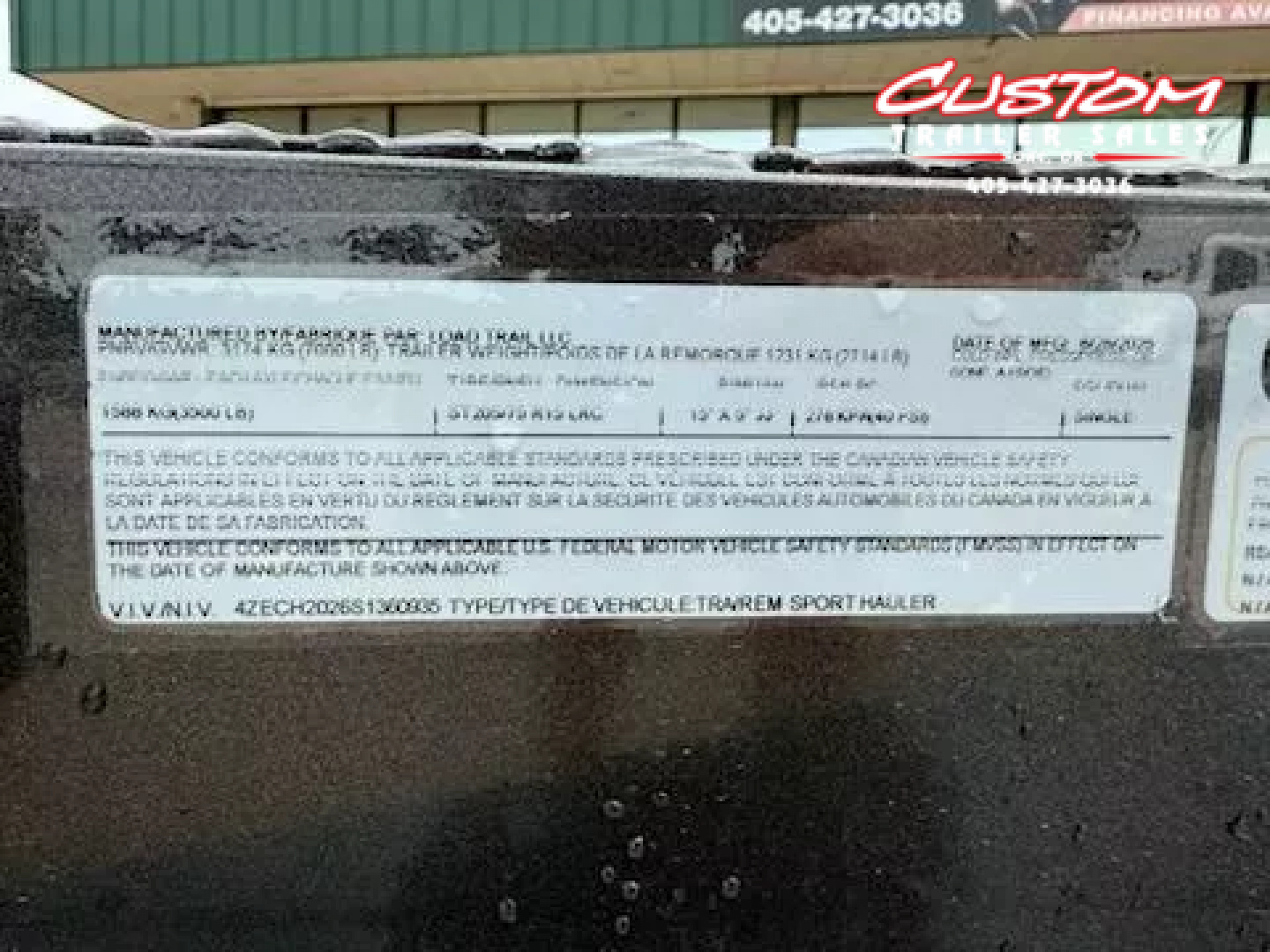 New #360935 2025 LOAD TRAIL CZ 20 X 83 TANDEM AXLE 7K STEEL FLOOR CAR HAULER