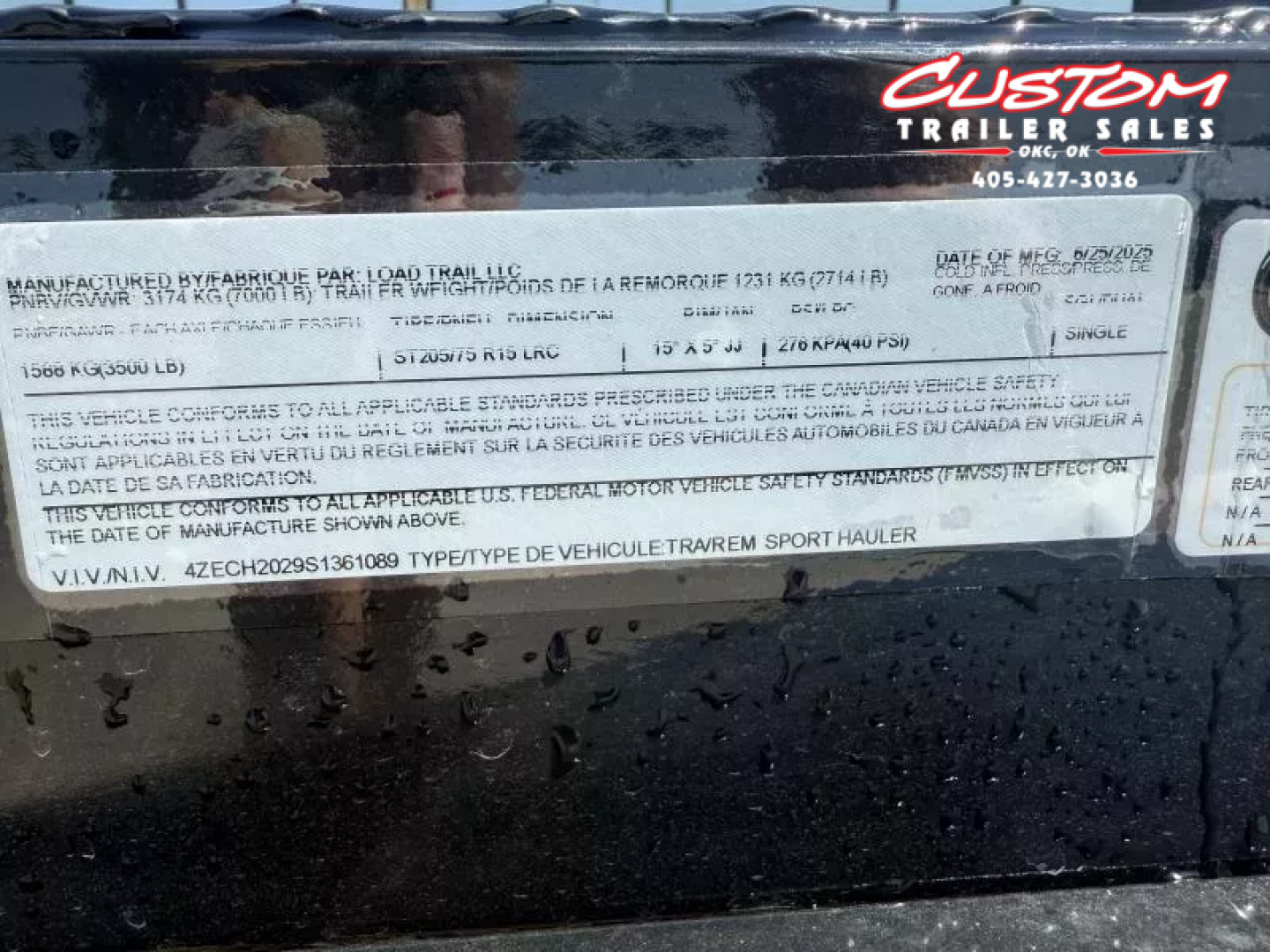 New #361089 2025 LOAD TRAIL CZ 20 X 83 TANDEM AXLE 7K STEEL FLOOR CAR HAULER