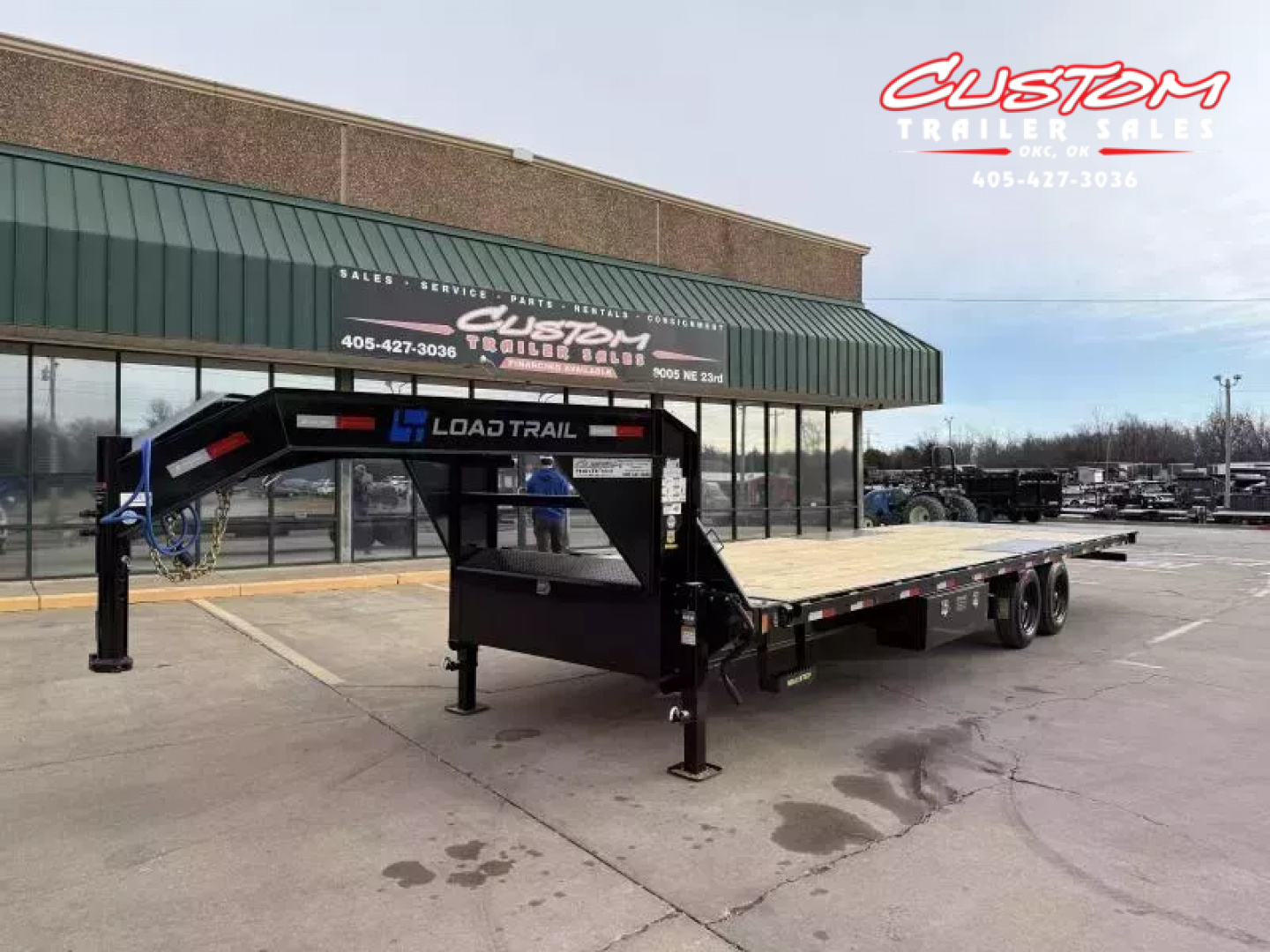 New #363131 2026 LOAD TRAIL GE 28 X 102 TANDEM AXLE 16K GOOSENECK FULL BED TILT DECK