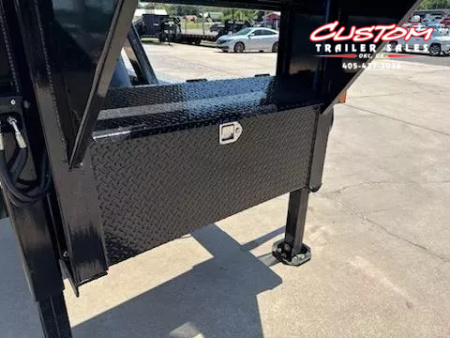 New #364489 2026 LOAD TRAIL GT 40 X 102 DUAL TANDEM FULL TILT CONTAINER TRAILER FLATBED GOOSENECK W/ HYD. JACKS & 18,000LB WINCH PACKAGE