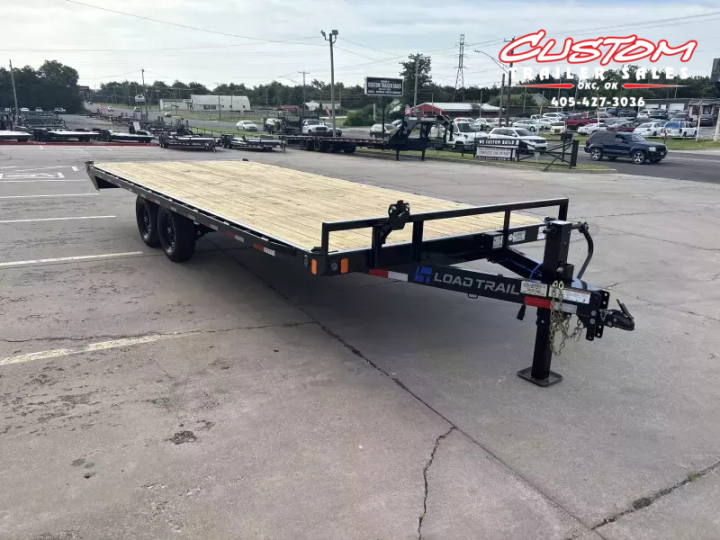 New #364898 LOAD TRAIL DK 20 X 102 BUMPER PULL 10K DECKOVER W/ SLIDE IN RAMPS