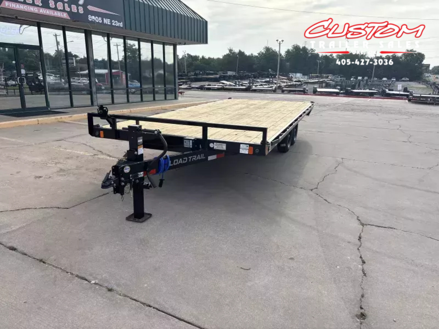 New #364898 LOAD TRAIL DK 20 X 102 BUMPER PULL 10K DECKOVER W/ SLIDE IN RAMPS