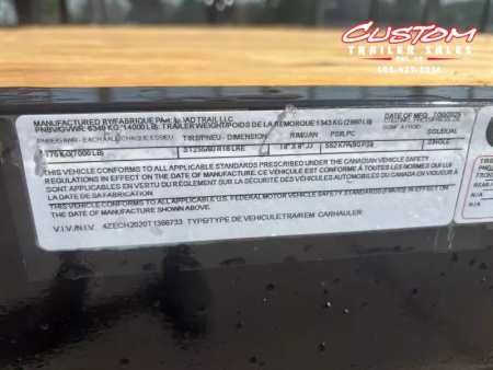 New #366733 2026 LOAD TRAIL CH 20 X 83 14K EQUIPMENT HAULER W/ SLIDE IN RAMPS