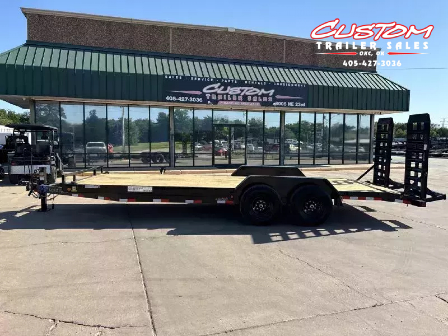 New #367232 2026 LOAD TRAIL CH 22 X 83 TANDEM AXLE 14K EQUIPMENT HAULER W/ FOLD UP RAMPS