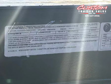 New #367232 2026 LOAD TRAIL CH 22 X 83 TANDEM AXLE 14K EQUIPMENT HAULER W/ FOLD UP RAMPS