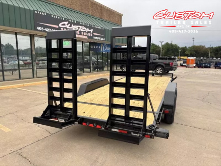 New #369292 2026 LOAD TRAIL CH 20 X 83 TANDEM AXLE 14K EQUIPMENT HAULER W/ FOLD UP RAMPS