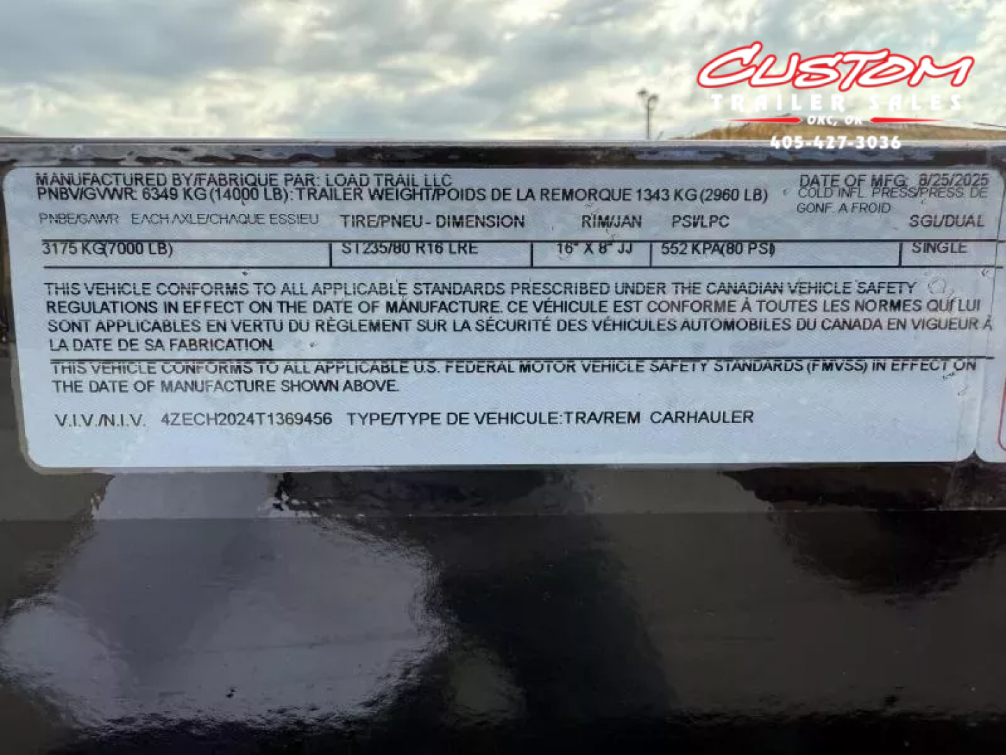 New #369456 2026 LOAD TRAIL CH 20 X 83 14K EQUIPMENT HAULER W/ SLIDE IN RAMPS