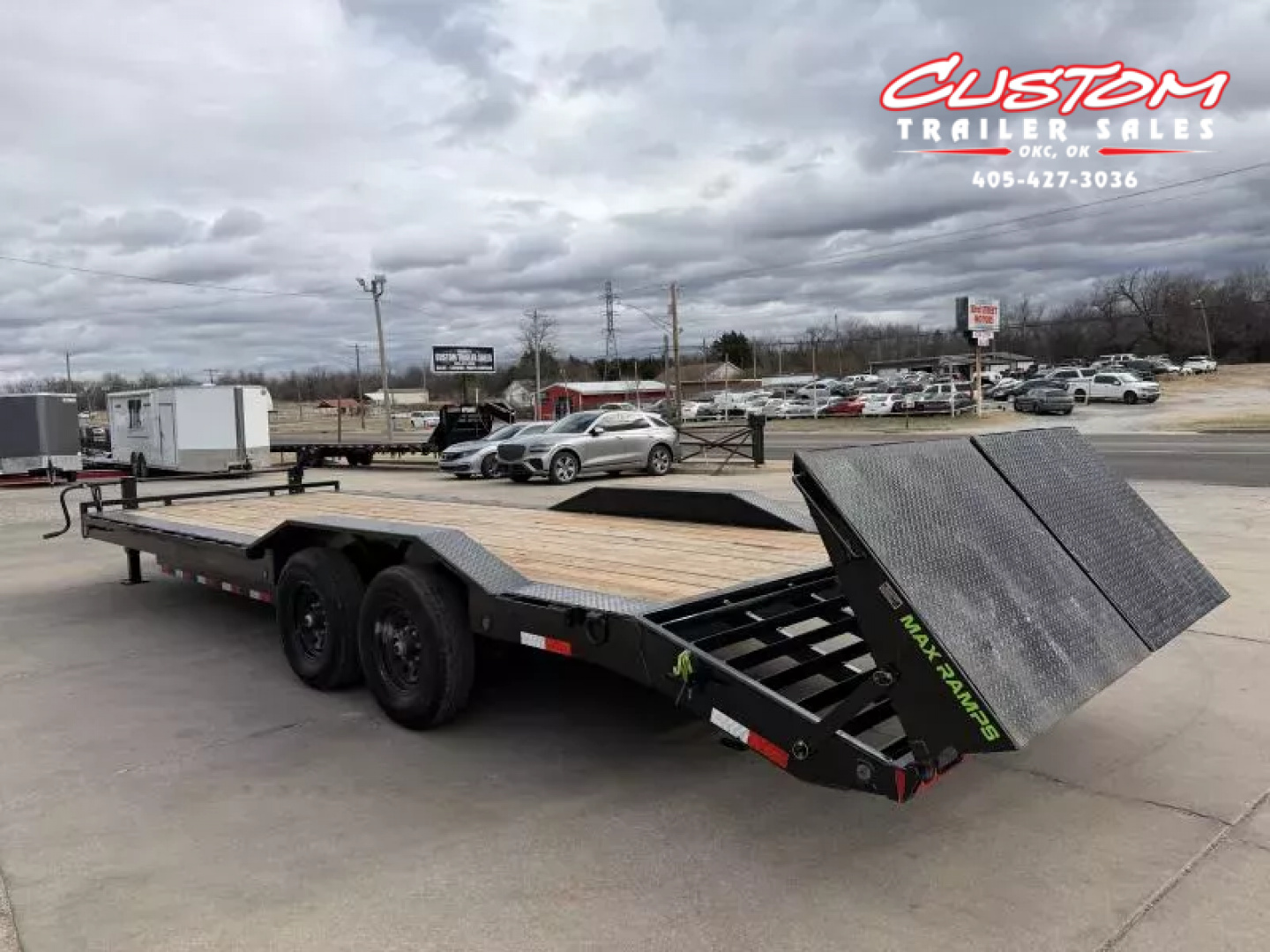Used #369626 USED 2026 LOAD TRAIL CH 26 X 102 TANDEM AXLE 14K EQUIPMENT HAULER W/ MAX RAMPS