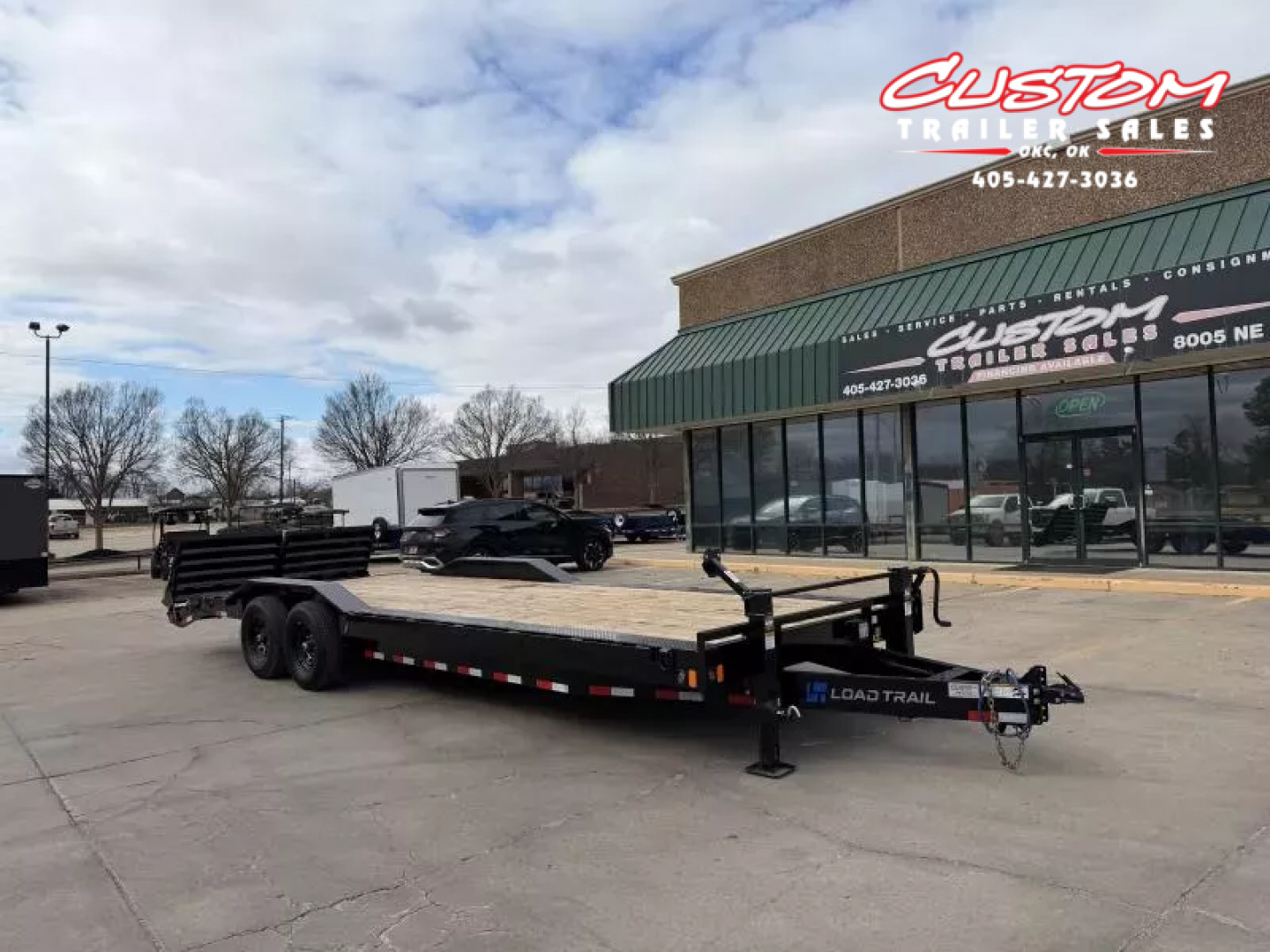 Used #369626 USED 2026 LOAD TRAIL CH 26 X 102 TANDEM AXLE 14K EQUIPMENT HAULER W/ MAX RAMPS