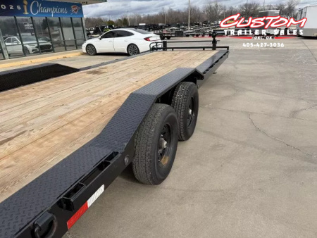 Used #369626 USED 2026 LOAD TRAIL CH 26 X 102 TANDEM AXLE 14K EQUIPMENT HAULER W/ MAX RAMPS