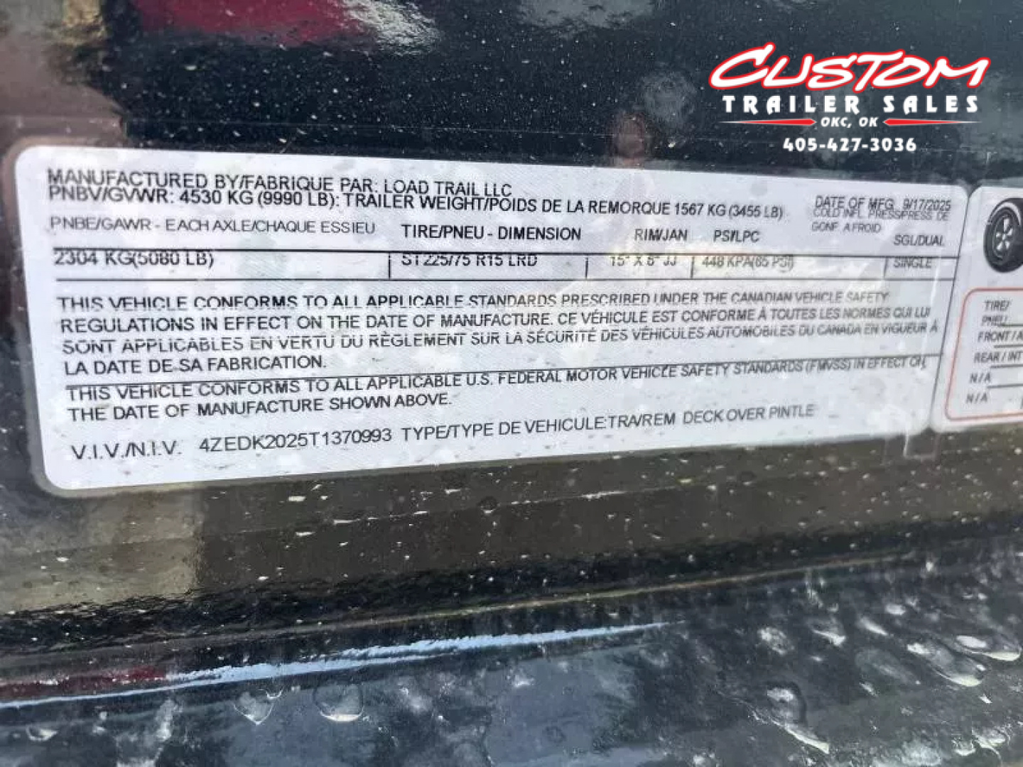 New #370993 2026 LOAD TRAIL DK 20 X 102 BUMPER PULL 10K DECKOVER W/ SLIDE IN RAMPS