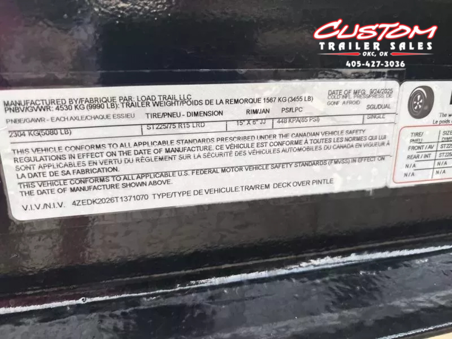 New #371070 2026 LOAD TRAIL DK 20 X 102 BUMPER PULL 10K DECKOVER W/ SLIDE IN RAMPS